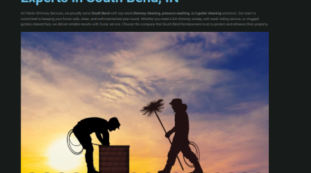 Chimney cleaning and exterior services website design in South Bend by Bold Foundry